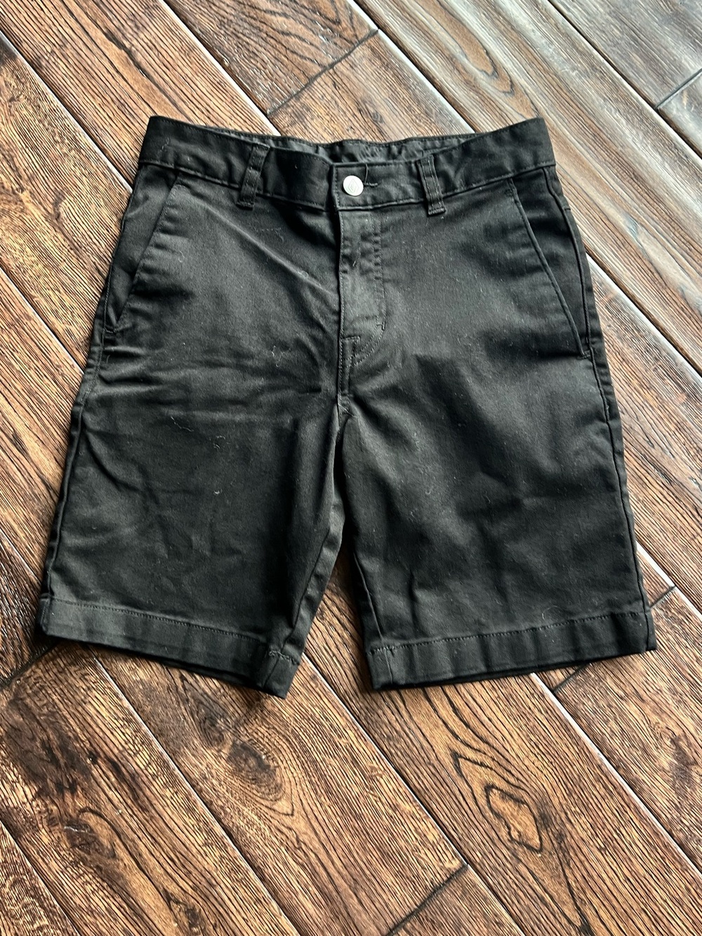 Volcom Black Flat Front Chino Shorts